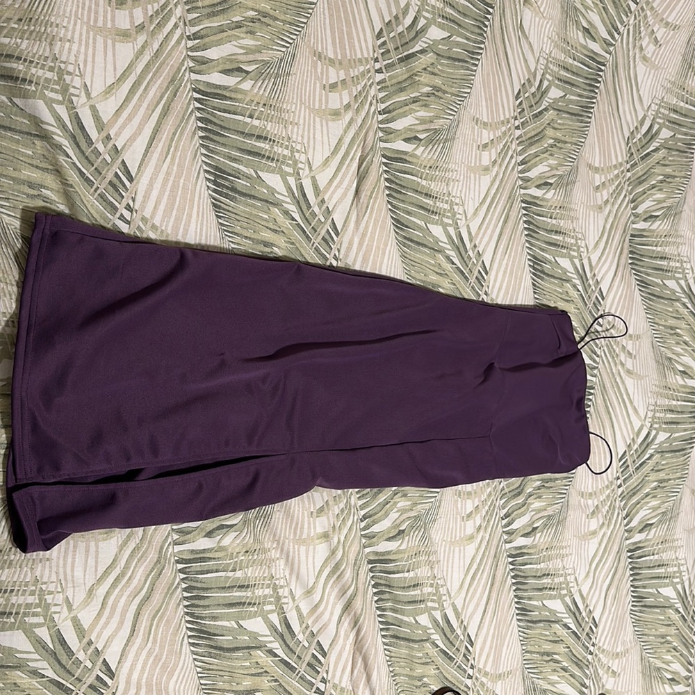 Purple midi XS midi dress with a slit